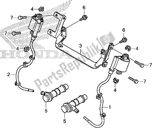 Todas as partes de Bobina De Ignição do Honda NC 750 XA 2020