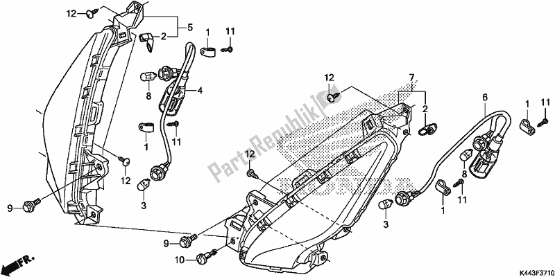 Toutes les pièces pour le Clignotant Avant du Honda NSC 110 CBF 2017