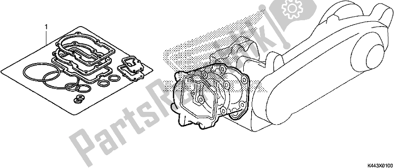 Todas as partes de Kit De Junta A do Honda NSC 110 CBF 2017