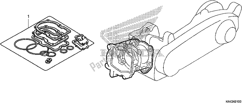 Todas as partes de Kit De Junta A do Honda NSC 110 CBF 2018