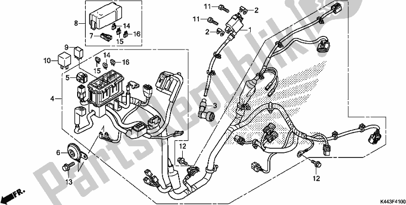 Toutes les pièces pour le Faisceau De Câbles du Honda NSC 110 CBF 2018