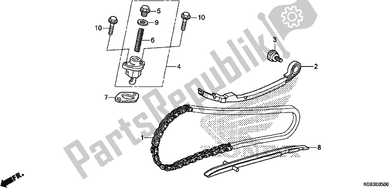 Todas las partes para Cadena De Levas de Honda NSS 300A 2018