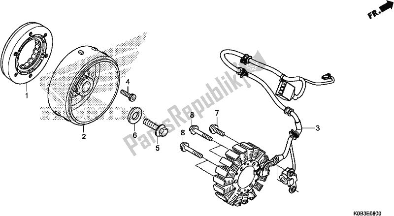 Todas as partes de Gerador do Honda NSS 300A 2018