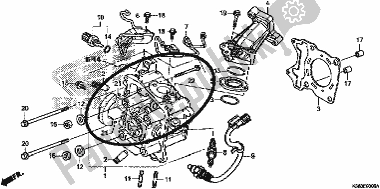 Wszystkie części do G? Owica Cylindra Honda PCX 150 2017