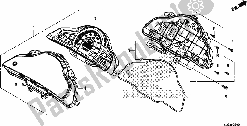 All parts for the Meter of the Honda PCX 150 2018