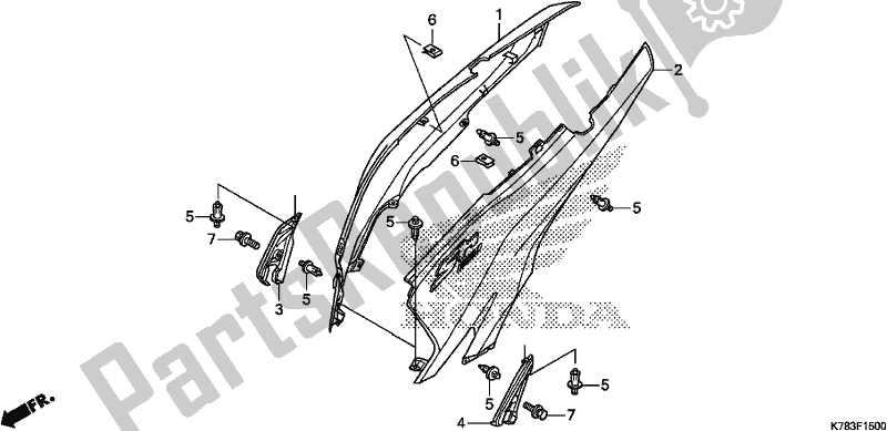 Wszystkie części do Os? Ona Cia? A Honda SH 150D 2019