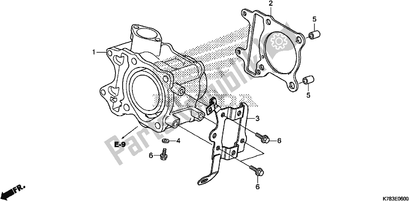 Wszystkie części do Cylinder Honda SH 150D 2019