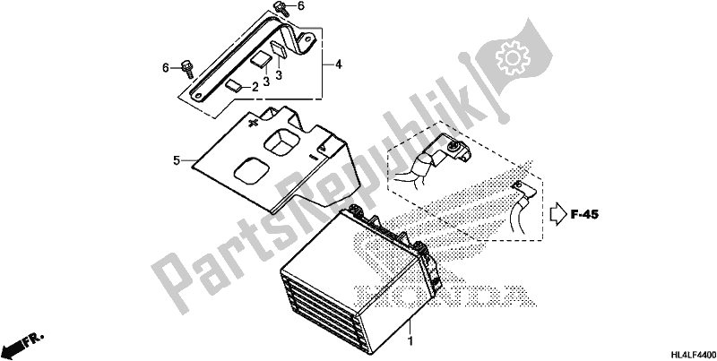 Toutes les pièces pour le Batterie du Honda SXS 1000M3D Pioneer 1000 3 Seat 2020