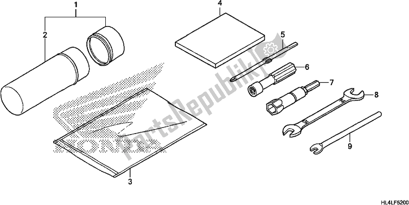 Toutes les pièces pour le Outils du Honda SXS 1000M3D Pioneer 1000 3 Seat 2020