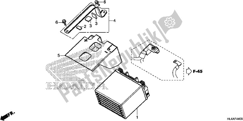 Tutte le parti per il Batteria del Honda SXS 1000M3L Pioneer 1000 3 Seat 2017