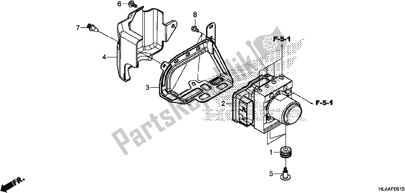 Toutes les pièces pour le Vsa Modulator du Honda SXS 1000M3L Pioneer 1000 3 Seat 2017