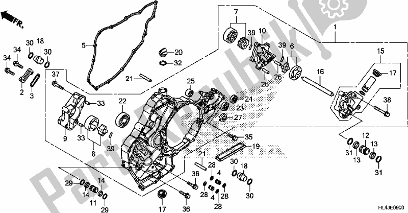 Todas las partes para Bomba De Aceite de Honda SXS 1000M3L Pioneer 1000 3 Seat 2018