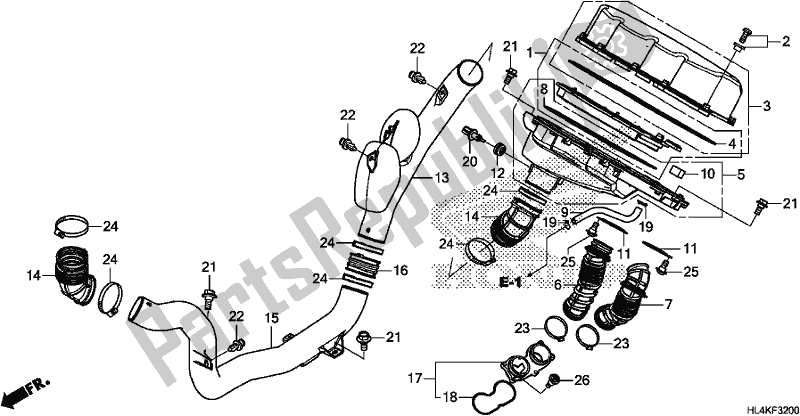 Todas las partes para Filtro De Aire de Honda SXS 1000M3L Pioneer 1000 3 Seat 2019