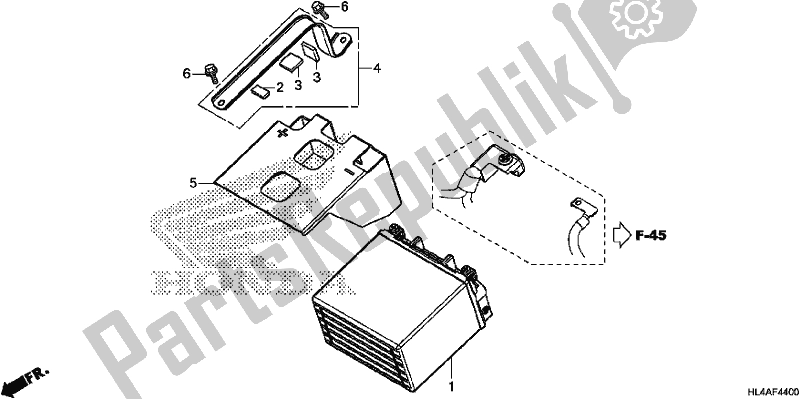 All parts for the Battery of the Honda SXS 1000M3P Pioneer 1000 3 Seat 2017