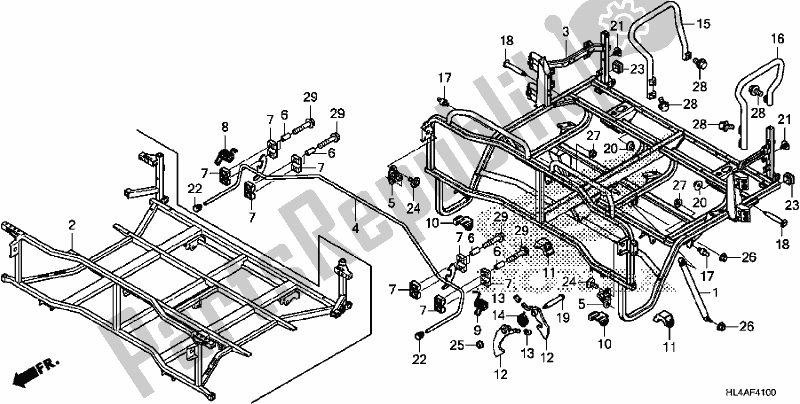 Toutes les pièces pour le Bed du Honda SXS 1000M3P Pioneer 1000 3 Seat 2017