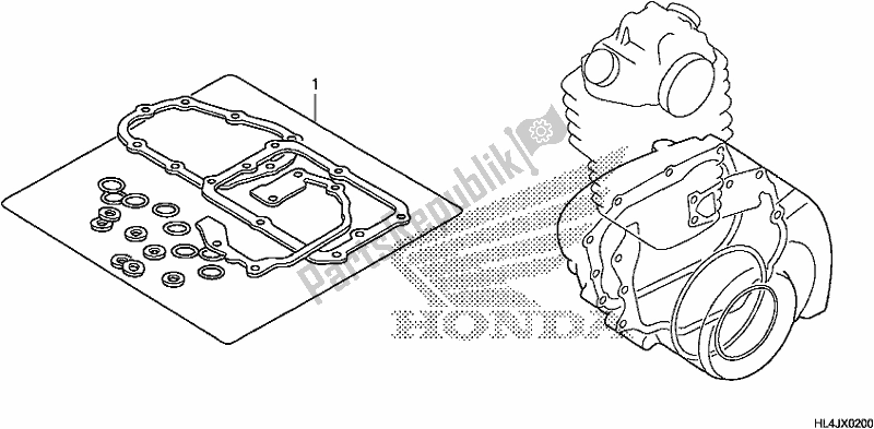 Wszystkie części do Zestaw Uszczelek B Honda SXS 1000M3P Pioneer 1000 3 Seat 2018