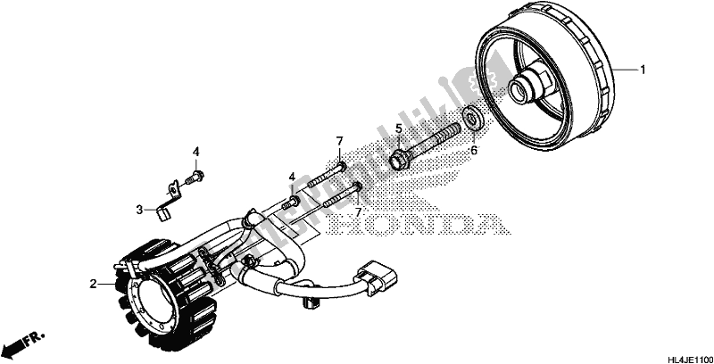 Tutte le parti per il Generatore del Honda SXS 1000M3P Pioneer 1000 3 Seat 2018