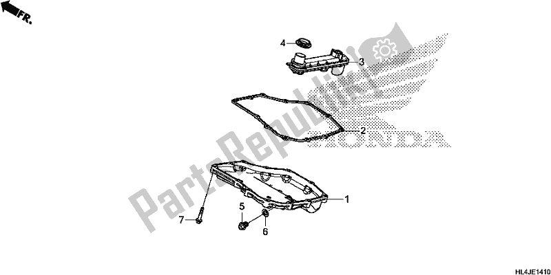 All parts for the Oil Pan of the Honda SXS 1000M3P Pioneer 1000 3 Seat 2018