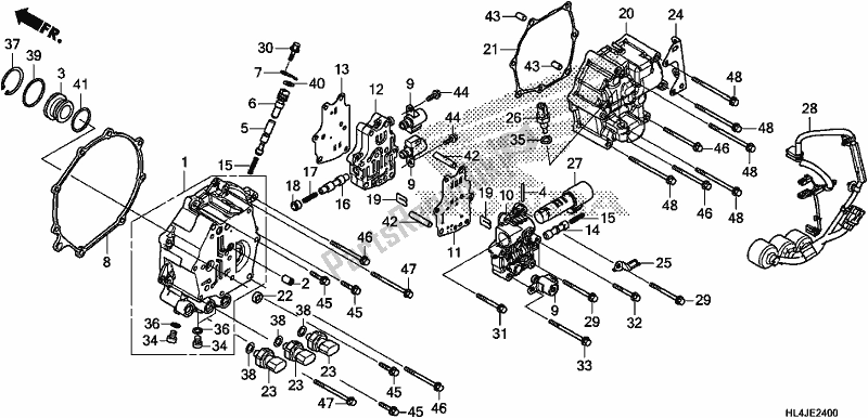 Tutte le parti per il Valvola Solenoide del Honda SXS 1000M3P Pioneer 1000 3 Seat 2018