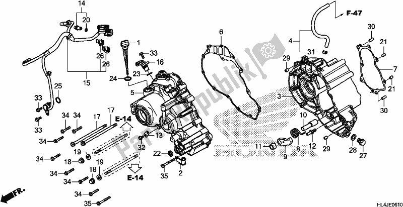 Wszystkie części do Sub Transmission Case Honda SXS 1000M3P Pioneer 1000 3 Seat 2018
