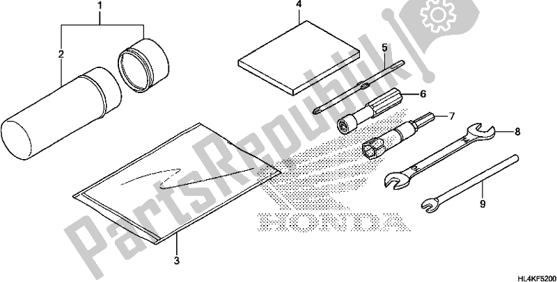 Toutes les pièces pour le Outils du Honda SXS 1000M3P Pioneer 1000 3 Seat 2019