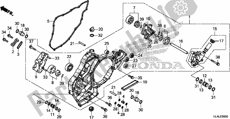 Tutte le parti per il Pompa Dell'olio del Honda SXS 1000M3P Pioneer 1000 3 Seat 2020