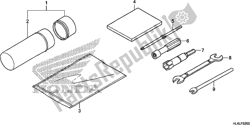 Tutte le parti per il Utensili del Honda SXS 1000M5D Pioneer 1000 5 Seat 2020