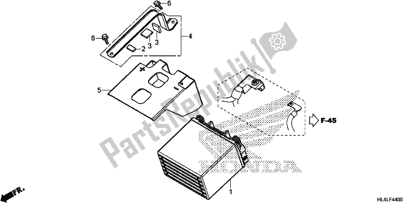 Toutes les pièces pour le Batterie du Honda SXS 1000M5L Pioneer 1000 5 Seat 2020