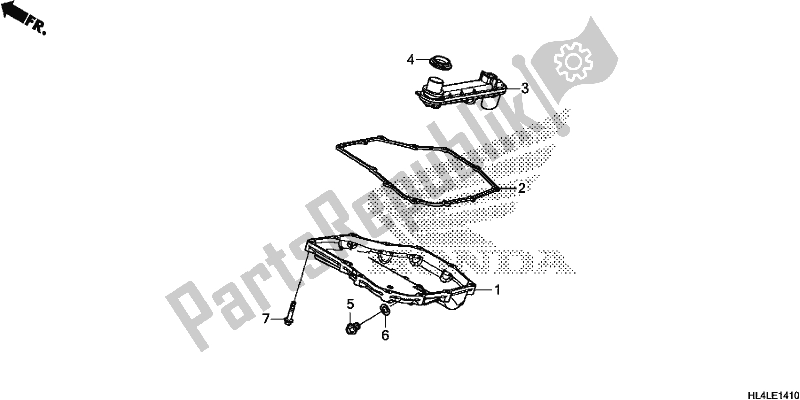 All parts for the Oil Pan of the Honda SXS 1000M5L Pioneer 1000 5 Seat 2020