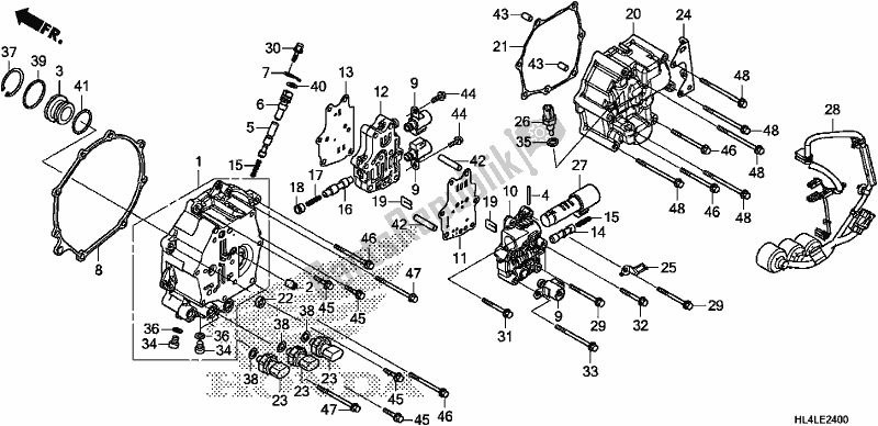 Tutte le parti per il Valvola Solenoide del Honda SXS 1000M5L Pioneer 1000 5 Seat 2020