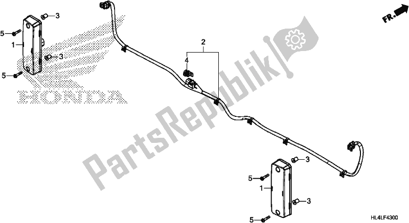 Tutte le parti per il Fanale Posteriore del Honda SXS 1000M5L Pioneer 1000 5 Seat 2020