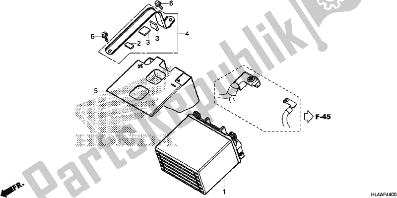 All parts for the Battery of the Honda SXS 1000M5P Pioneer 1000 5 Seat 2017