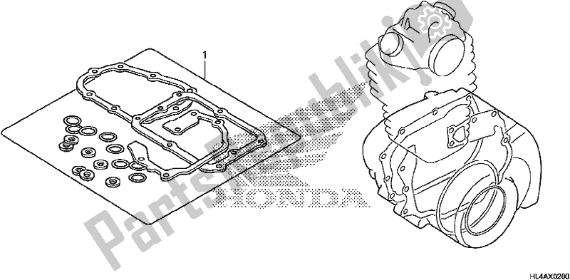 All parts for the Gasket Kit B of the Honda SXS 1000M5P Pioneer 1000 5 Seat 2017