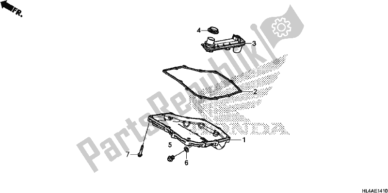 All parts for the Oil Pan of the Honda SXS 1000M5P Pioneer 1000 5 Seat 2017