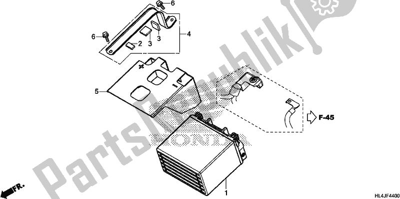 All parts for the Battery of the Honda SXS 1000M5P Pioneer 1000 5 Seat 2018