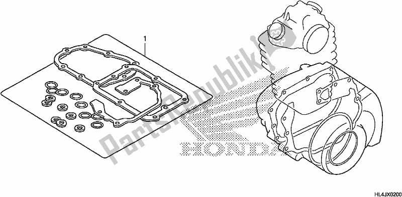 Todas las partes para Kit De Juntas B de Honda SXS 1000M5P Pioneer 1000 5 Seat 2018