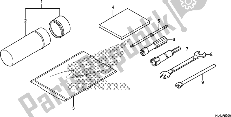 Tutte le parti per il Utensili del Honda SXS 1000M5P Pioneer 1000 5 Seat 2018