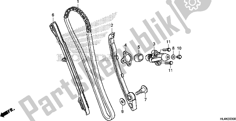 Todas las partes para Cadena De Levas / Tensor de Honda SXS 1000M5P Pioneer 1000 5 Seat 2019