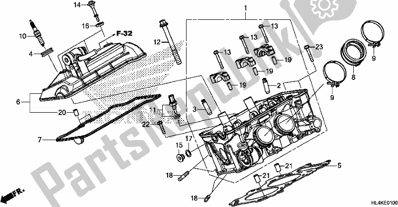 Todas las partes para Cabeza De Cilindro de Honda SXS 1000M5P Pioneer 1000 5 Seat 2019