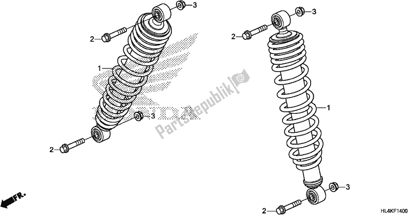 Todas las partes para Cojin Delantero de Honda SXS 1000M5P Pioneer 1000 5 Seat 2019