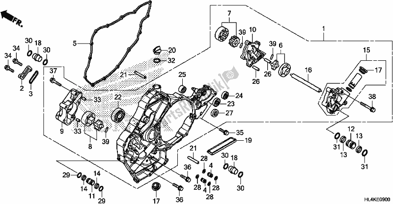 Toutes les pièces pour le La Pompe à Huile du Honda SXS 1000M5P Pioneer 1000 5 Seat 2019