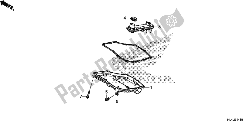 All parts for the Oil Pan of the Honda SXS 1000M5P Pioneer 1000 5 Seat 2020