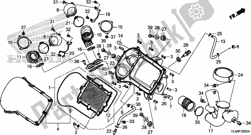 Toutes les pièces pour le Purificateur D'air du Honda SXS 1000S2R 2019