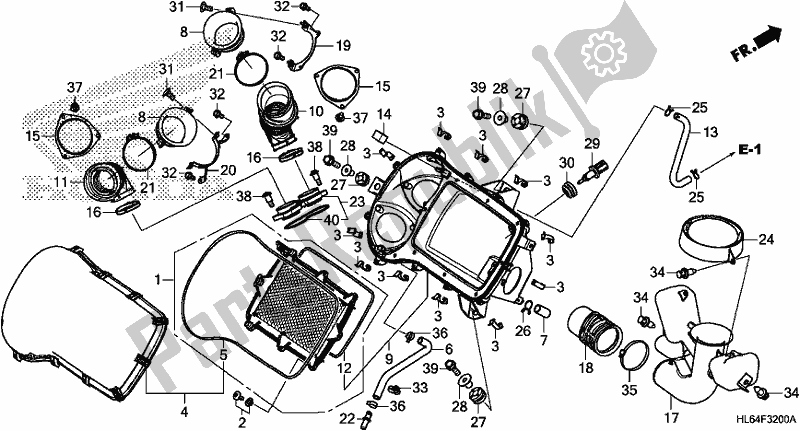 Toutes les pièces pour le Purificateur D'air du Honda SXS 1000S2R 2019