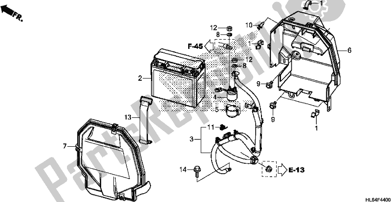 Toutes les pièces pour le Batterie du Honda SXS 1000S2R 2019