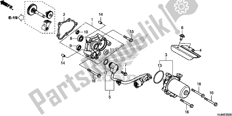 Toutes les pièces pour le Moteur De Commande du Honda SXS 1000S2R 2019