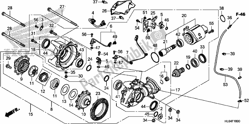 Toutes les pièces pour le Vitesse Finale Avant du Honda SXS 1000S2R 2019