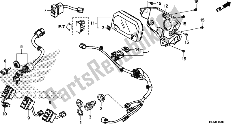 Toutes les pièces pour le Meter/switch du Honda SXS 1000S2R 2019