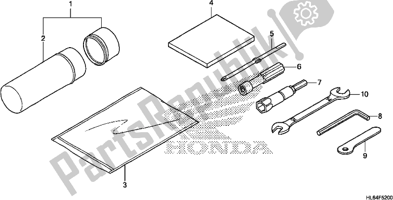 All parts for the Tool of the Honda SXS 1000S2R 2019