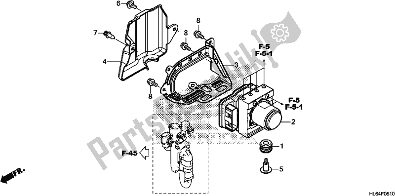 Todas as partes de Vsa Modulator do Honda SXS 1000S2R 2019